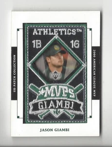 2003 UD Patch Collection MVP's #MVP12 Jason Giambi '00 AL MVP PATCH A's - Picture 1 of 2