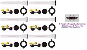 Paquete de 6 BOCOS Y KITS DE PIEZAS latas de gas BLITZ respiraderos de aire libres RESISTENTES N RESISTENTES - Imagen 1 de 11
