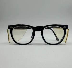 Titmus Z87 Smoke Horn Rim Vtg Safety Glasses Industrial Rockabilly Frames Only - Picture 1 of 16