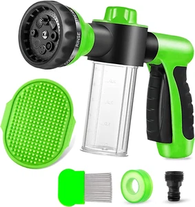 Pup Jet Dog Wash Outdoor, 8-in-1 Hundesprühschlauchaufsatz mit Duschbürste - Bild 1 von 10
