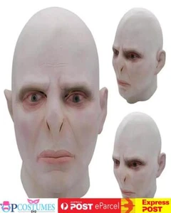 Deluxe Voldemort Costume Latex Face Mask Cosplay Halloween Accessories - Picture 1 of 5
