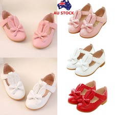 Toddler Kids Girls Leather Strap Sandals Flat Princess Formal Party Dress Shoes
