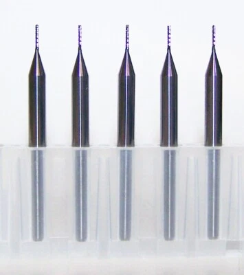 KYOCERA TYCOM (5) 0.60mm (.0236") DIAMOND CUT CARBIDE ROUTER BURRS, FT 3100-0236.138A1