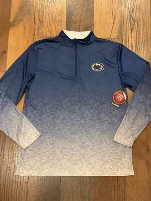 Penn State Nittany Lions NCAA Men's Colosseum Logo Ombre Quarter-Zip Jacket - Image 1 of 4