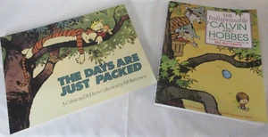 Lot of 2 Calvin and Hobbes Paperback Book Watterson The Days are Just Packed + - Imagen 1 de 17