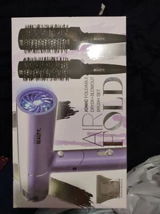 Cortex Beauty AirFold Ionic Foldable Dryer & Blowout Brush Set With 3 Heads NEW - Picture 1 of 2