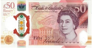 50 Pounds Circulated Banknote.England Britain 50 Pound 2021. New Cir Bill. - Picture 1 of 2