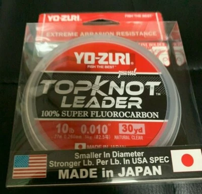 Yo-Zuri TopKnot Leader фторуглеродный натуральный прозрачный 30 ярдов - выберите размер - Изображение 1 из 4
