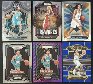 6 Card NBA Lot Nick Smith Jr Charlotte Hornets Rookie RC Prizm , Mosaic , & More - Picture 1 of 6