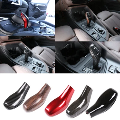 Cubierta de perilla de cambio de marchas de fibra de carbono apta para BMW X1 F48 X2 F47 serie 1 2020 Foto 1 de 4