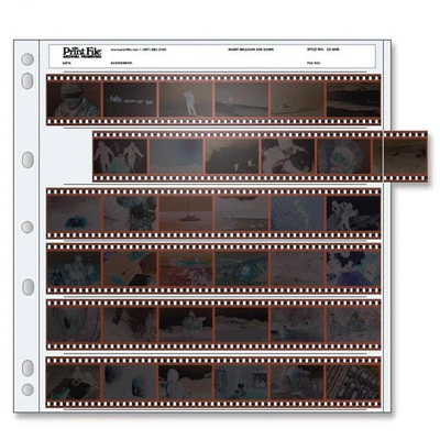 (20P) PRINT FILE 35mm 135 Negative Pages Sleeves Film Archival Preservers 35-6HB - Image 1 of 2