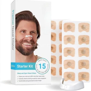 Breathing Nasal Strips Boost Oxygen Intake Stop Snoring Skin Safe Sleeping Aids - Picture 1 of 5