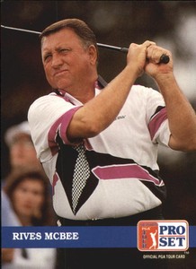 1992 Pro Set PGA Golf Trading Cards #255 Rives McBee