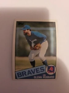 1985 TOPPS GLENN HUBBARD #195 NM - Picture 1 of 1