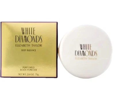 Polvo para polvo White Diamonds 2,6 oz por Elizabeth Taylor fragancia floral Foto 1 de 2