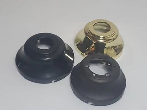 CEILING FAN LIGHT FIXTURE MOUNTING CANOPY PLATE GOLD, BLACK, BRONZE, LOT OF 3 - Picture 1 of 1