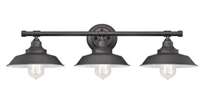 Westinghouse 63434 Iron Hill 3-LIGHT VANITY WALL FIXTURE Bronze - Picture 1 of 2