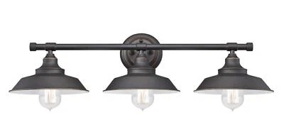 Westinghouse 63434 Iron Hill 3-LIGHT VANITY WALL FIXTURE Bronze - Image 1 of 2