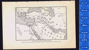 Map depicting Prehistoric Lands where History Began - 1925 Page of History - Picture 1 of 1