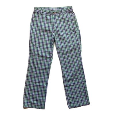Calça de golfe Nike feminina ajuste padrão médio xadrez Gingham mistura de algodão ao ar livre NOVA - Imagem 1 de 4