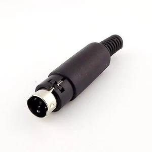 3 pines mini DIN mini-DIN macho enchufe adaptador conector S-video con mango de plástico - Imagen 1 de 7