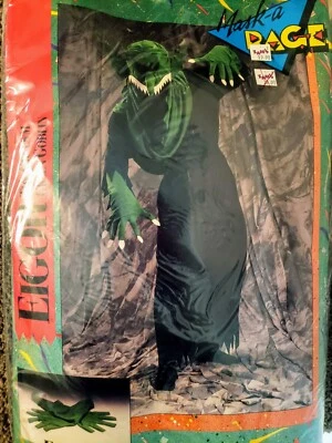 DISFRAZ DUENDE MONSTRUO VERDE EIGOR Máscara A Rage Disguise Inc 1989 Halloween  Foto 1 de 4