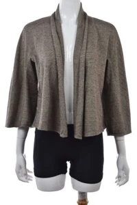 NEW Max Studio Sweater Size XS Brown Taupe Speckled Cardigan Wool Top NWT - Picture 1 of 6