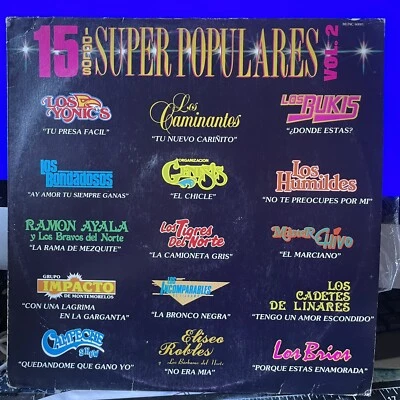 15 super exitos populares Vol. 2 /  Los Bukis Los Bríos Los Humildes Ramon Ayala - Image 1 of 4