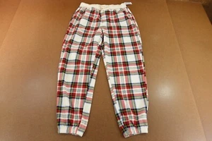 Old Navy Womens Medium Plaid High-Waisted Micro Fleece Pajama Jogger Pants NWT - Picture 1 of 9