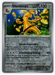 Pokemon Paldean Fates Reverse Holo 067/091 Gholdengo - Picture 1 of 1