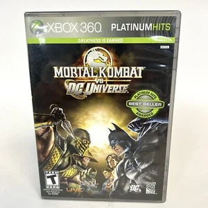 Mortal Kombat vs DC Universe Xbox 360 2008 Platinum Hits - komplett mit Handbuch - Bild 1 von 6