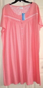 Camisón coral lunares para dama talla mediana nuevo - Imagen 1 de 2