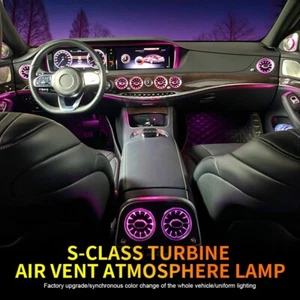 Luz ambiental LED de ventilación de aire de 7 colores para Mercedes Benz Clase S W222 2014-2017 EE. UU. - Imagen 1 de 11