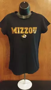 MISSOURI TIGERS WOMENS BLACK CLASSIC SHORT SLEEVE T-SHIRT (Lg) - Picture 1 of 4