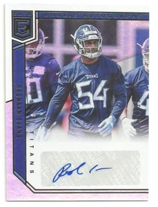 2018 DONRUSS ELITE FOOTBALL - RASHAAN EVANS AUTO - ROOKIE - TITANS - 231/299 - Picture 1 of 2