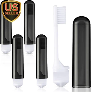 4 Pieces Travel Toothbrush Set, Soft Bristle Mini Foldable Tooth Brush with C... - Picture 1 of 1