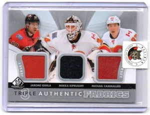 12/13 SP Game Used Triple Fabrics Iginla/Kiprusoff/Cammalleri [Calgary Flames] - Picture 1 of 1