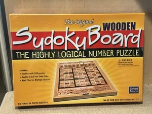 Original Wooden Sudoku Board Game The Highly Logical Number Puzzle Game Complete - Picture 1 of 3
