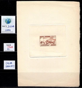 WC1_21208. FRANZÖSISCHES TERRIT.:FEZZAN. Stempelglanz m. braun Sorte von 1948 Luft Sas A1 - Bild 1 von 1