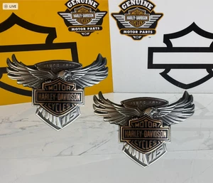 OEM Harley 115th Anniversary Touring Softail Dyna Fuel Gas Tank Emblems - Bild 1 von 9