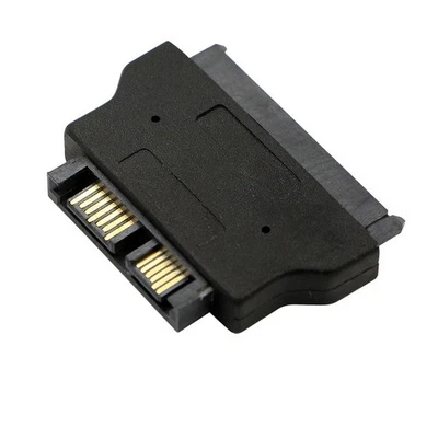 Black SATA 15+7PIN 22PIN Female to 13PIN Male Plug Converter Adapter Connector r - Image 1 of 4