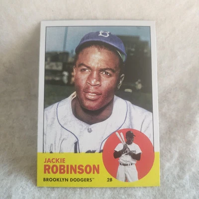 2022 Topps Archives Jackie Robinson 1963 Topps Design Card  - Image 1 of 4