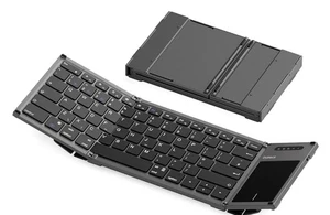 Inateck Foldable Bluetooth Keyboard, AI Wireless Folding Keyboard with Touchpad - Picture 1 of 9