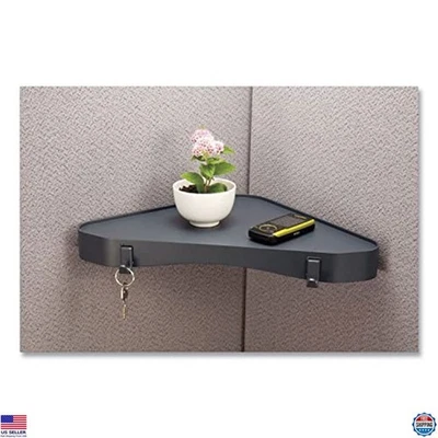 Estante de esquina gris pizarra Offficemate Verticalmate 14,5" x 10" x 1,25" - compacto Foto 1 de 2