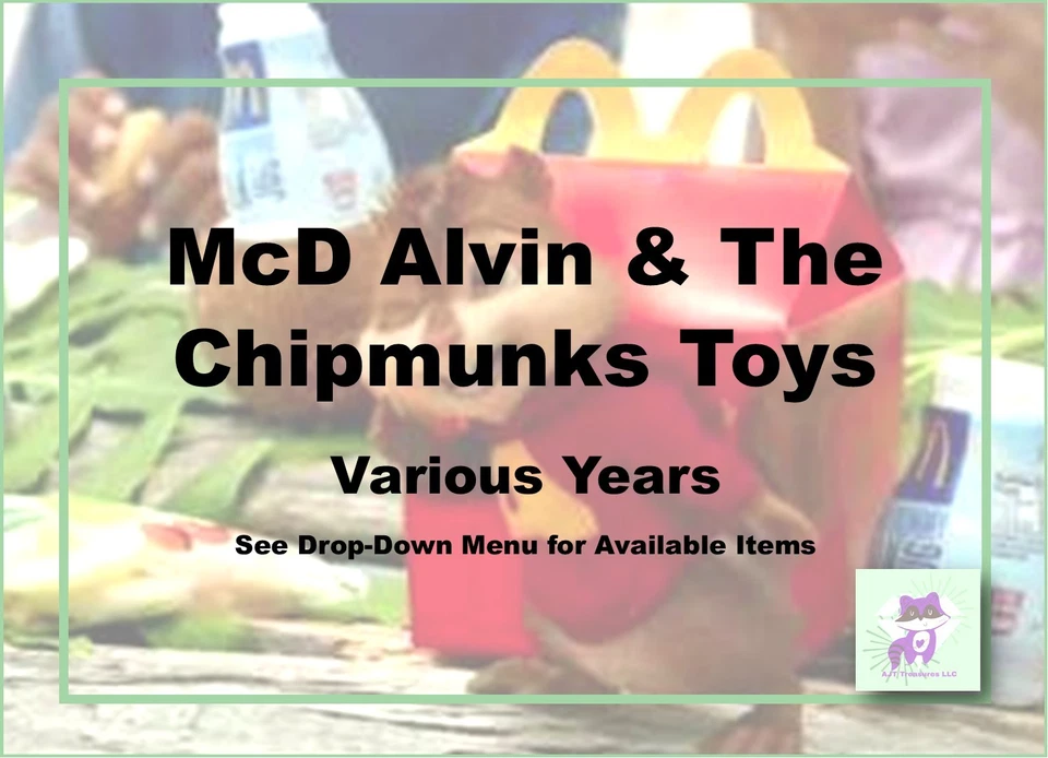 Juguetes McDonald's Alvin & The Chipmunks - Varios años - ¡Elige! Foto 1 de 1
