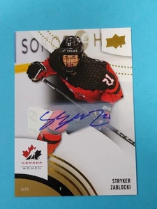 2025 Upper Deck Team Canada Women - STRYKER ZABLOCKI Auto #19 Team Canada - Bild 1 von 2