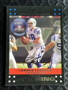 2007 Topps - League Leaders Peyton Manning #396 Indianapolis Colts HOF - Picture 1 of 2
