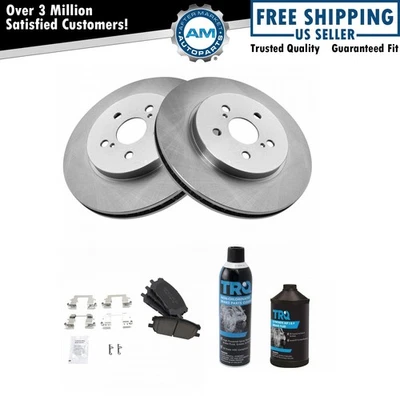 Pastilla de freno y rotor delantero de cerámica con fluidos para Lexus RX330 RX350 Highlander Foto 1 de 4