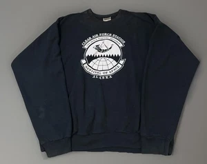 Clear Air Force Station Alaska Sentinel of Space Black Crewneck Sweatshirt L VTG - Picture 1 of 5