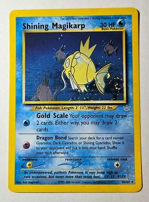 Pokémon Karte Shining Magikarp (Karpador) 66/64 holo | Neo Revelation EN 2001 NM - Bild 1 von 4